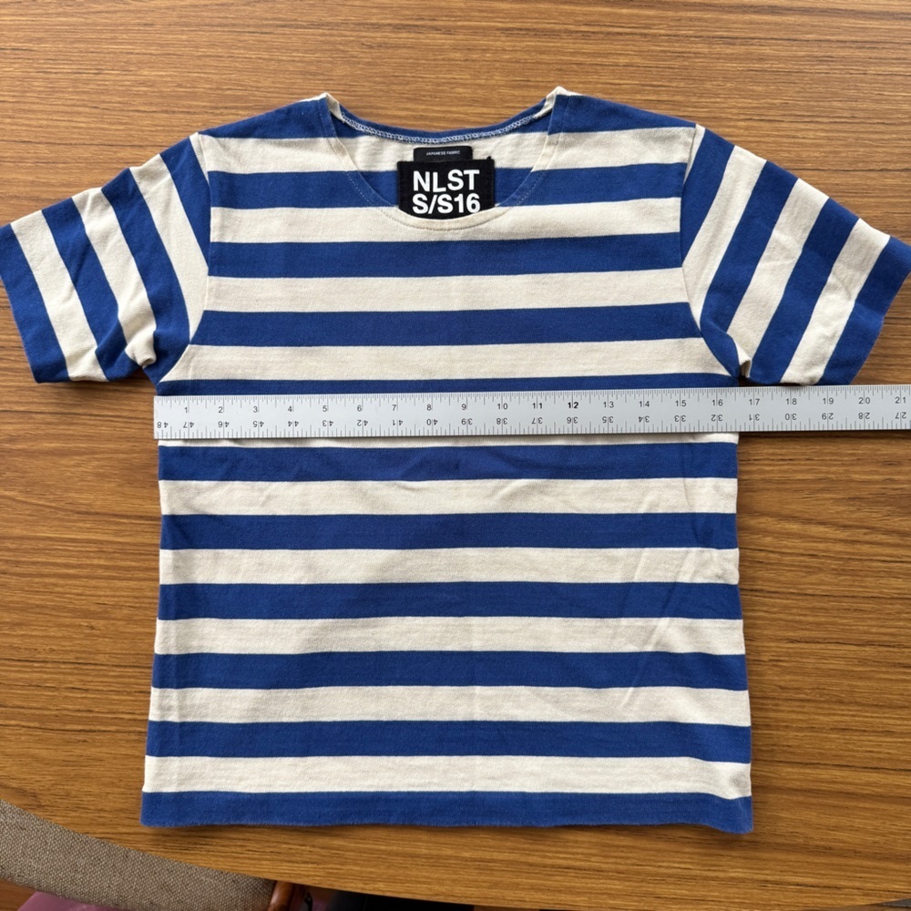 NLST Striped Cotton Tee Japanese Fabric Women’s Size Small
